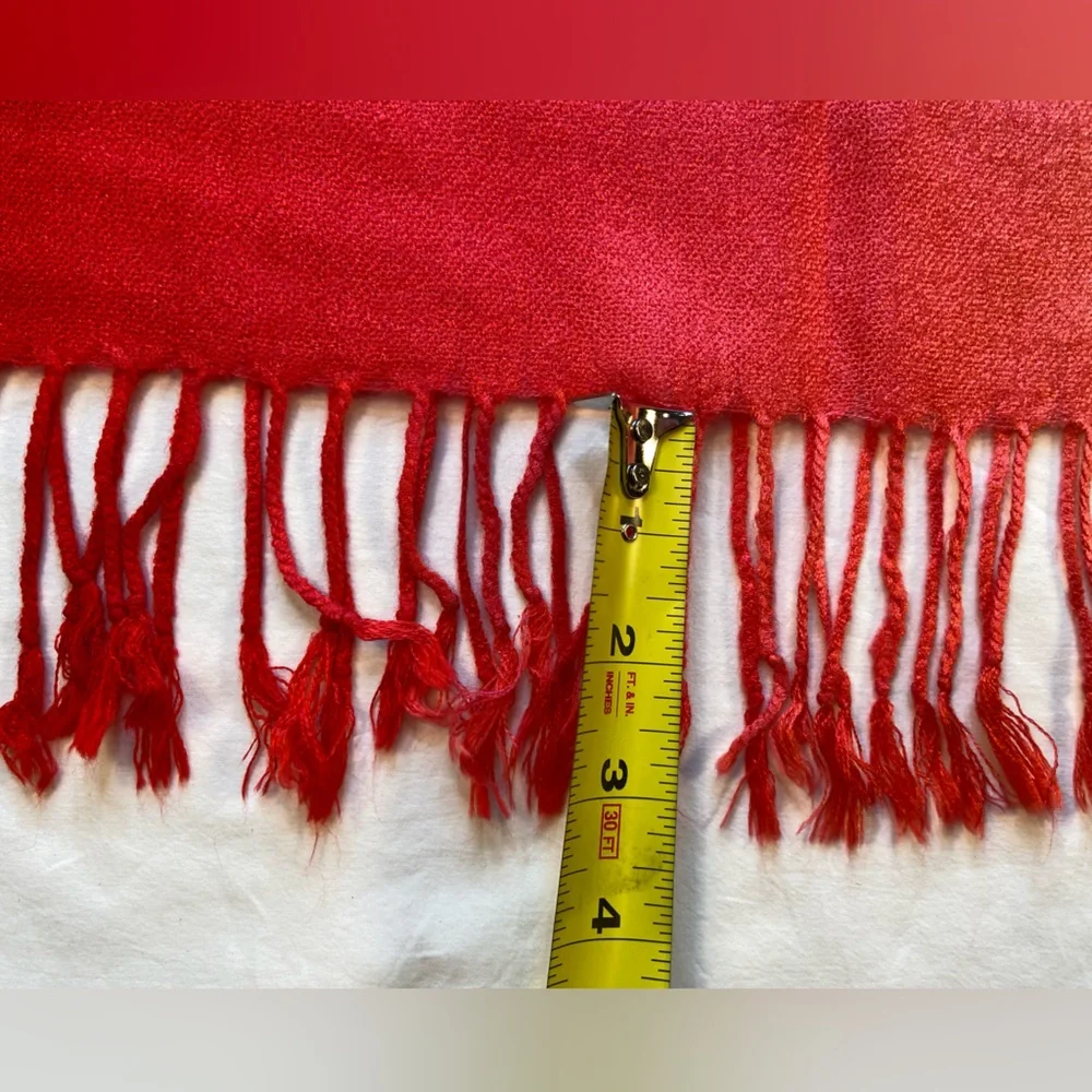 Charlie Paige Hombre‎ Scarf, Pink to Red